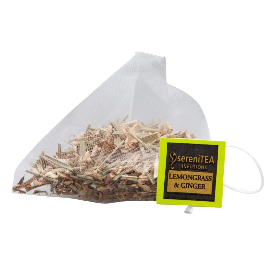 Serenitea Lemongrass & Ginger 25 Pyramid Tea Bags