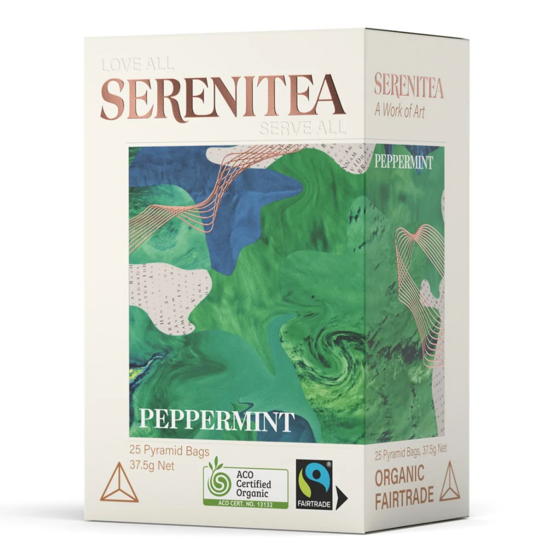 Serenitea Peppermint 25  Pyramid Tea Bags